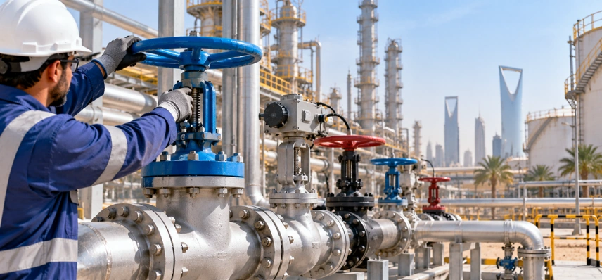 Industrial valves for Saudi Arabian industries